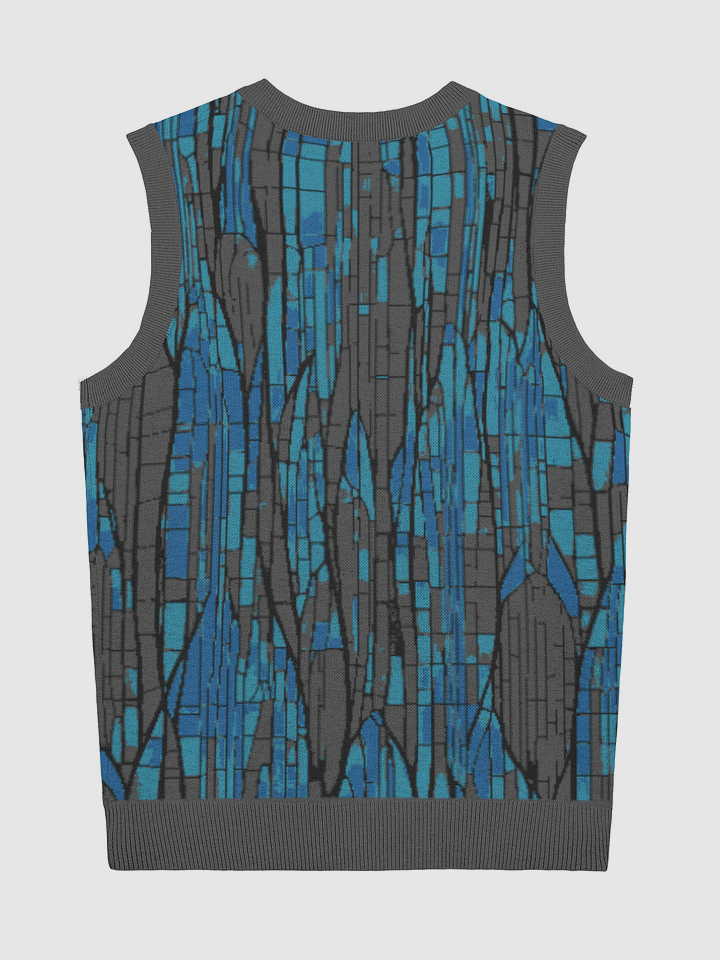 Geometric Gem Knitted V-Neck Vest (Exclusive) product image (2)
