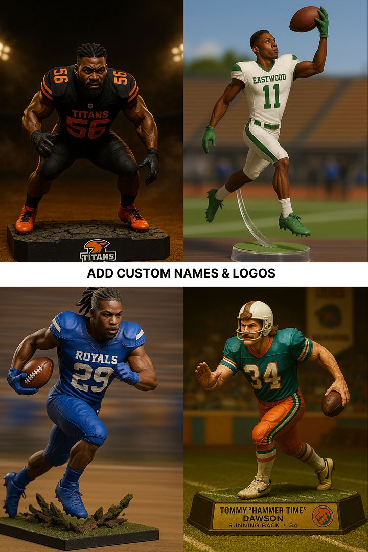 Ultimate Football Action Figure Prompt Pack | Fully Customizable 3D Character Template + Quick Insert Version + Bonus Tips product image (2)