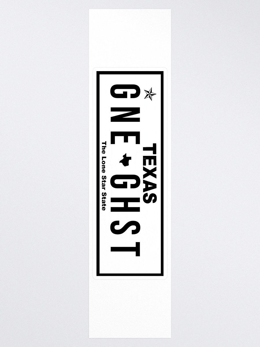 GoneGhost Plate Sticker product image (4)