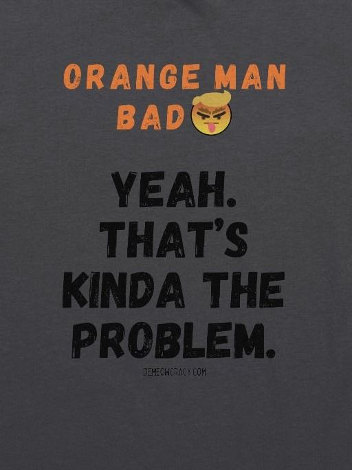 Angry Orange Man Is the Problem Supersoft Slim Fit T-Shirt product image (2)