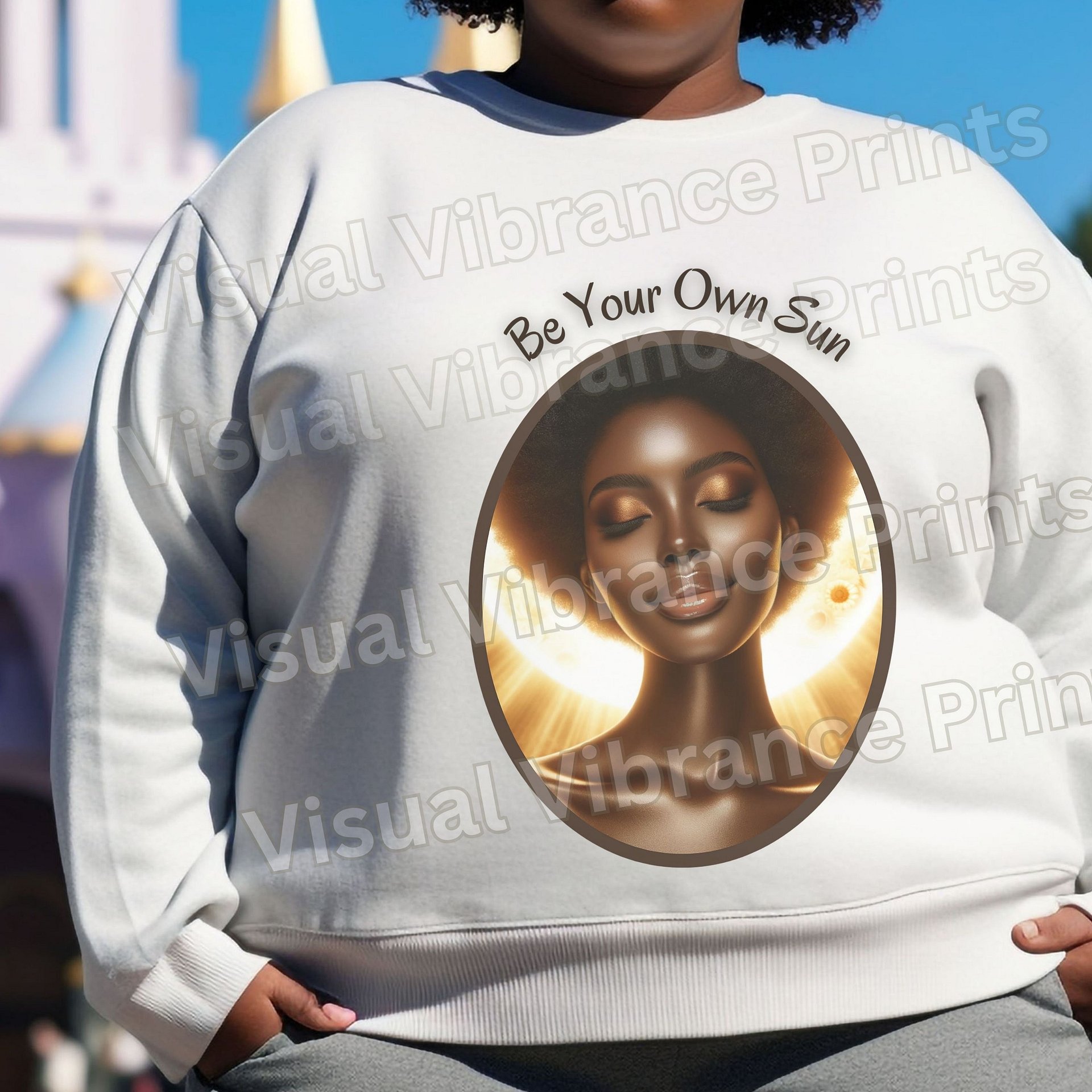 Be Your Own Sun Black Girl PNG, INSTANT DOWNLOAD product image (4)