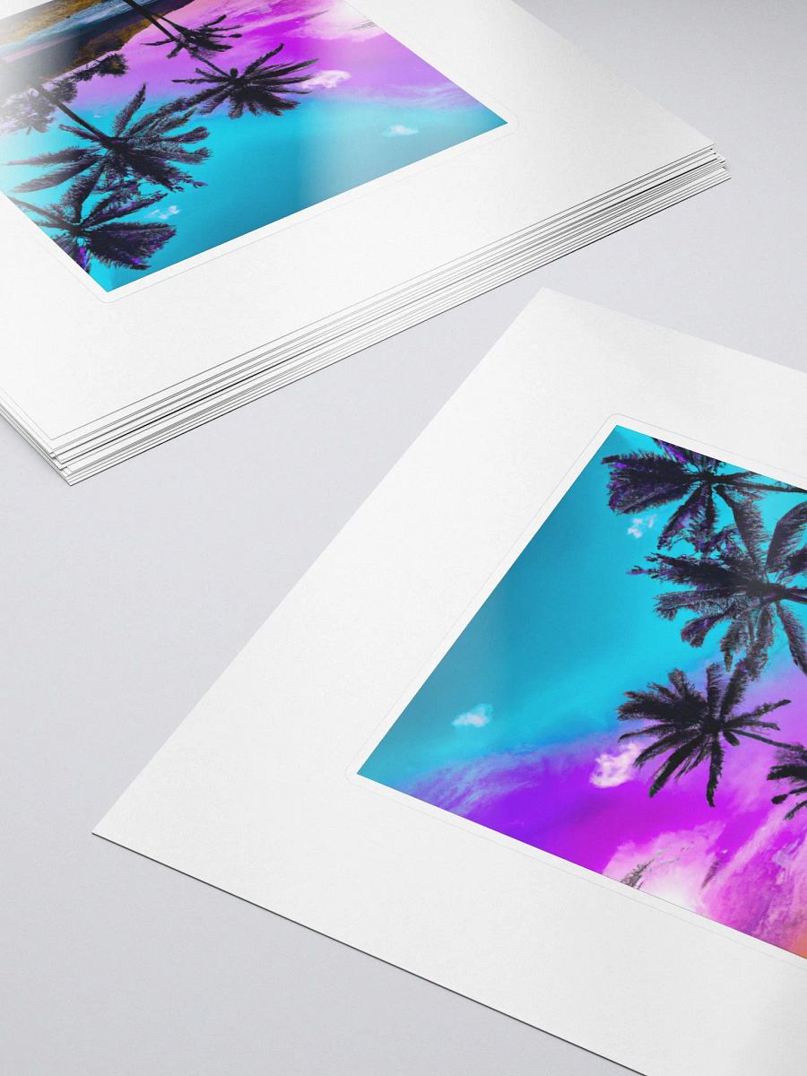 Galactic Wild Colorful Beach Omega Sticker product image (5)