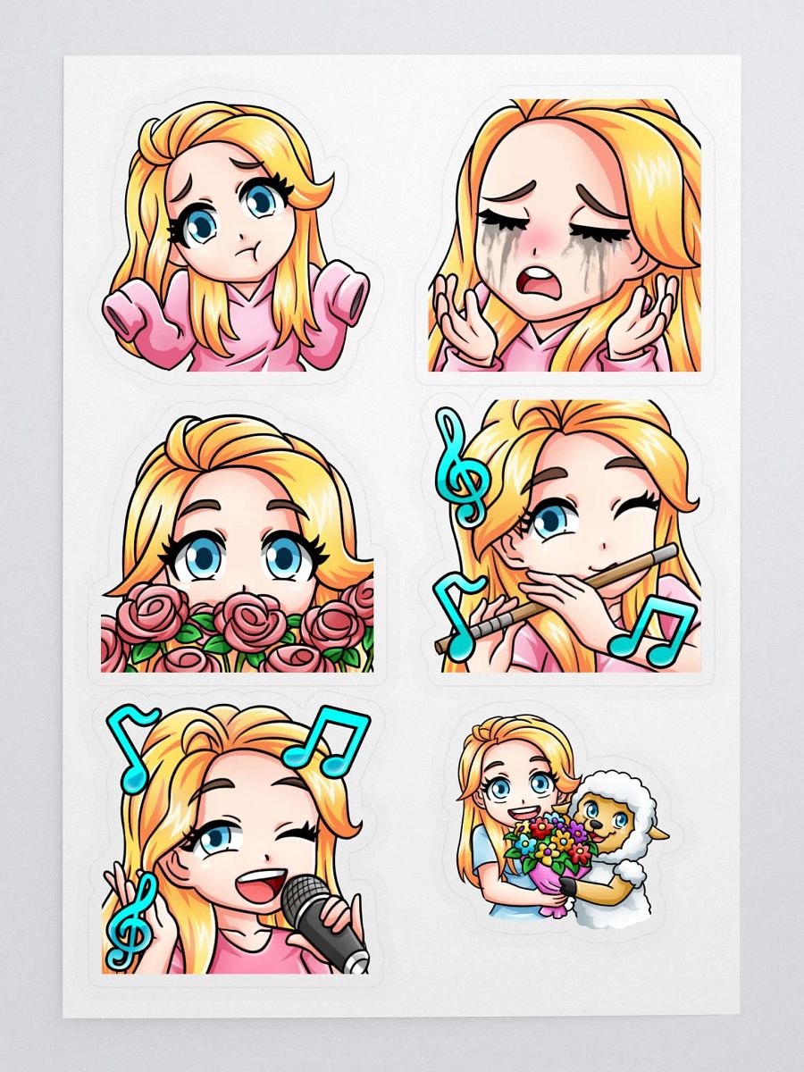 Melissa Emote Stickers Set 2 product image (3)