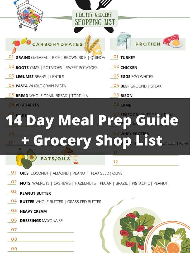 14-Day Meal Prep Guide: Simple, Healthy, & Delicious Recipes product image (1)