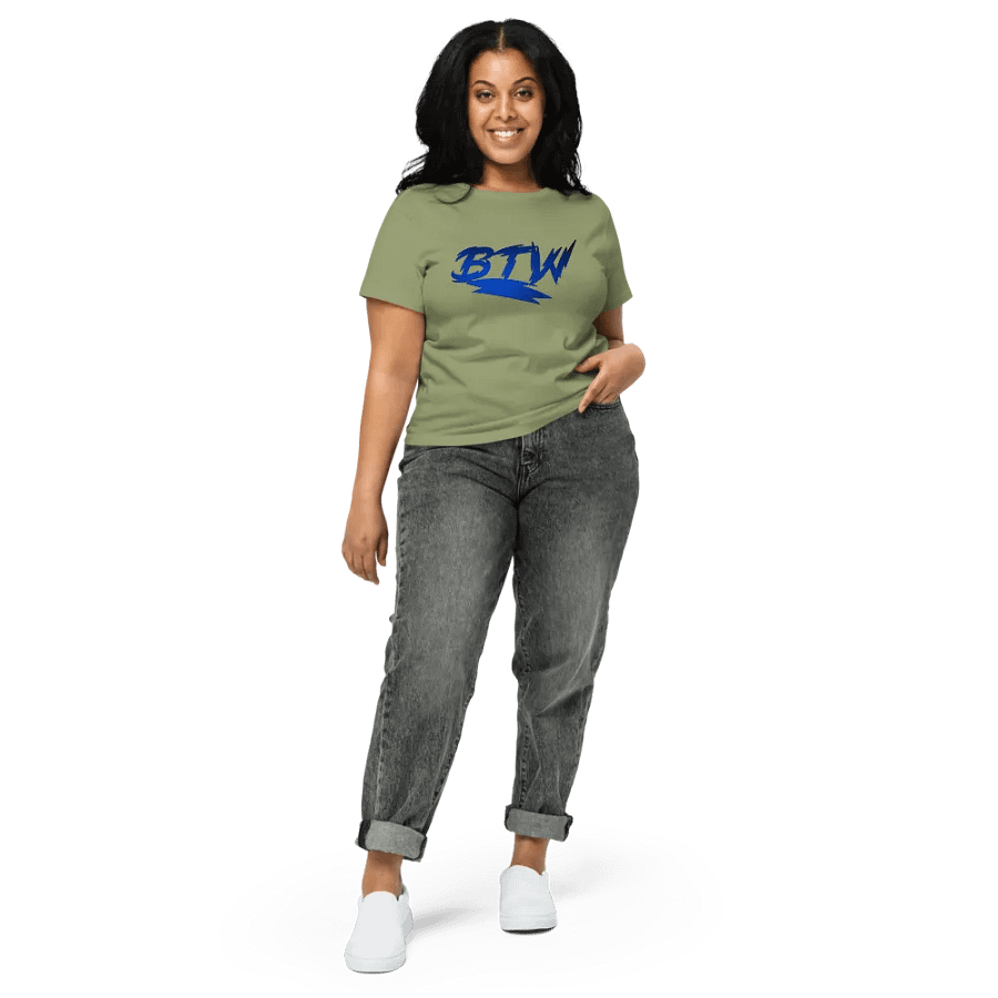 New BTW logo womens high waisted Tee product image (33)