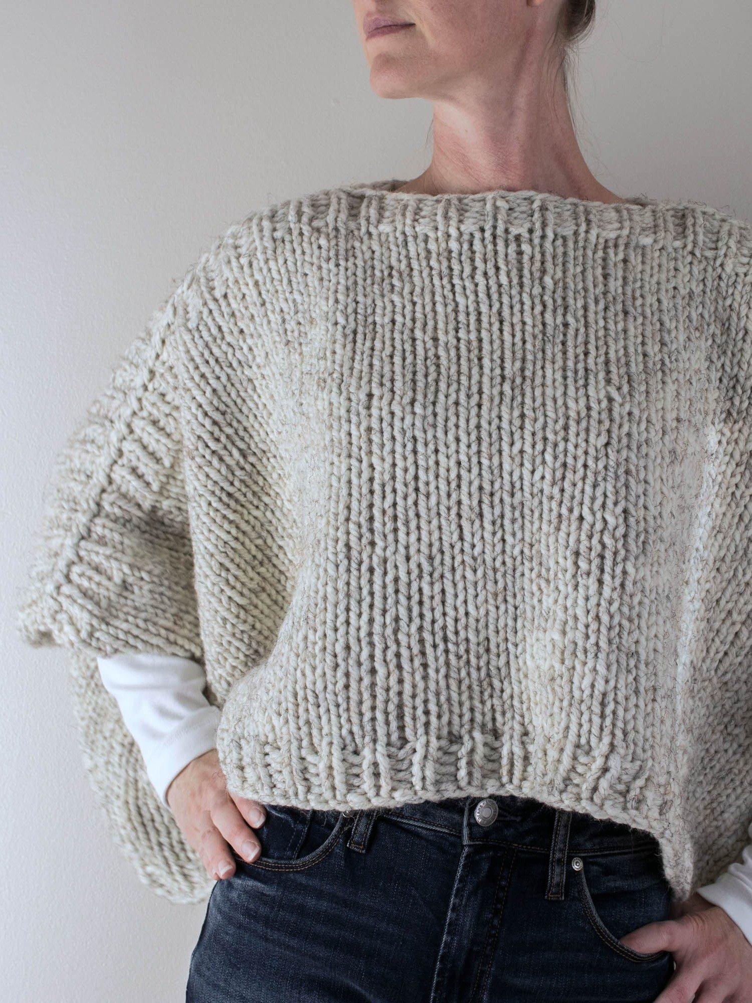 How to Knit a Chunky Poncho Sweater - On the Go Chunky product image (2)