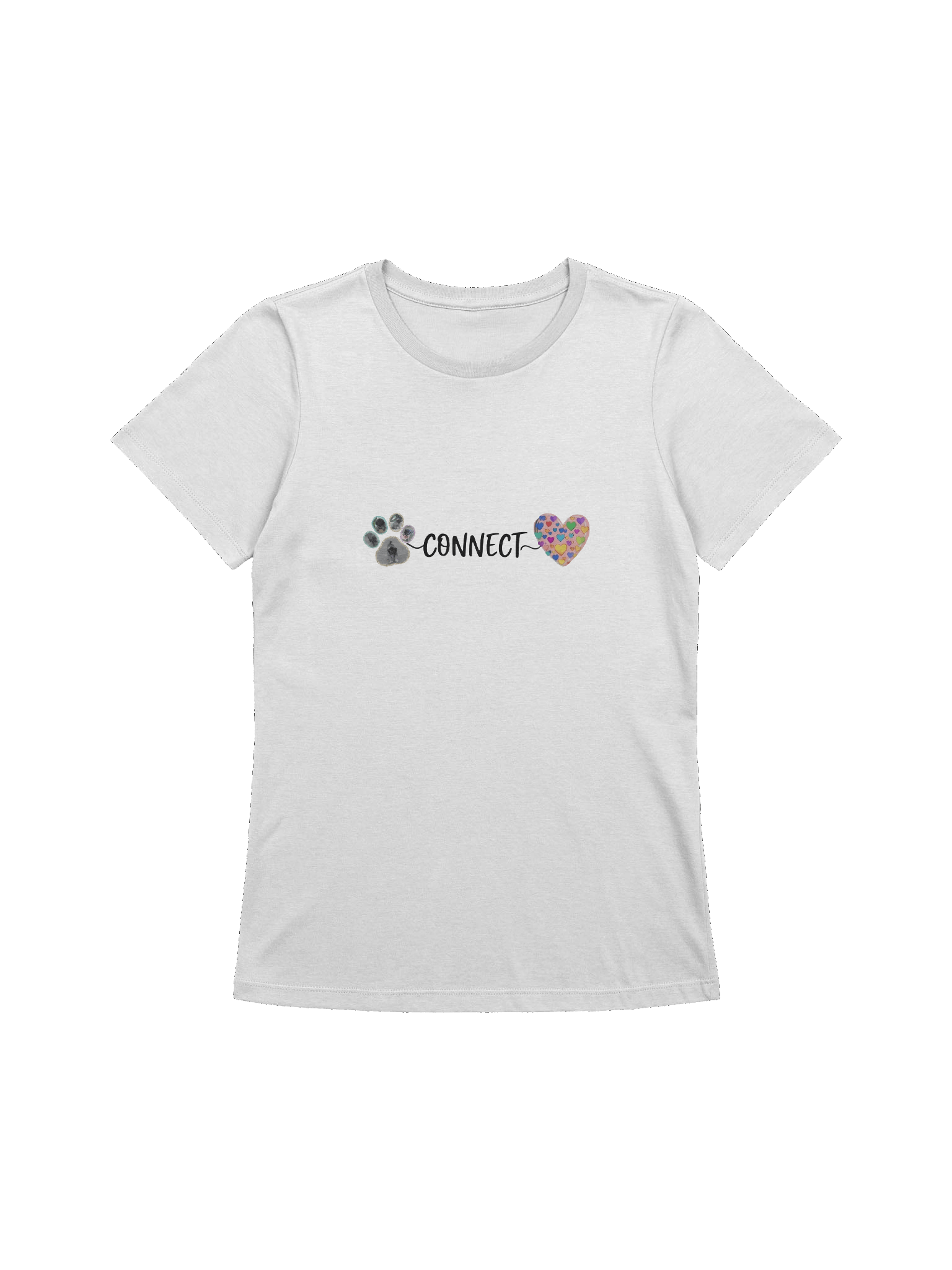 Paws Connect Hearts | Women's Dog Tee product image (2)