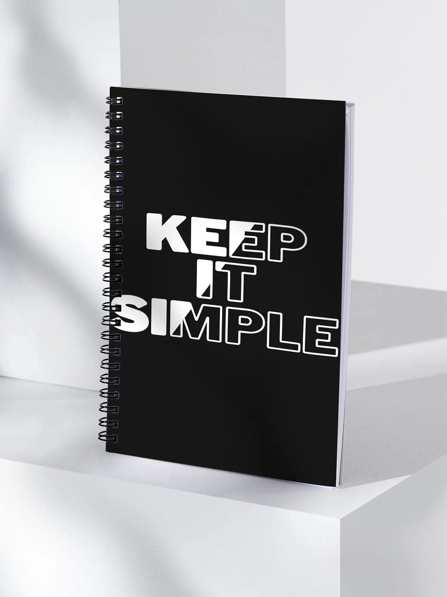 Simplicity Rules Spiral Notebook product image (4)