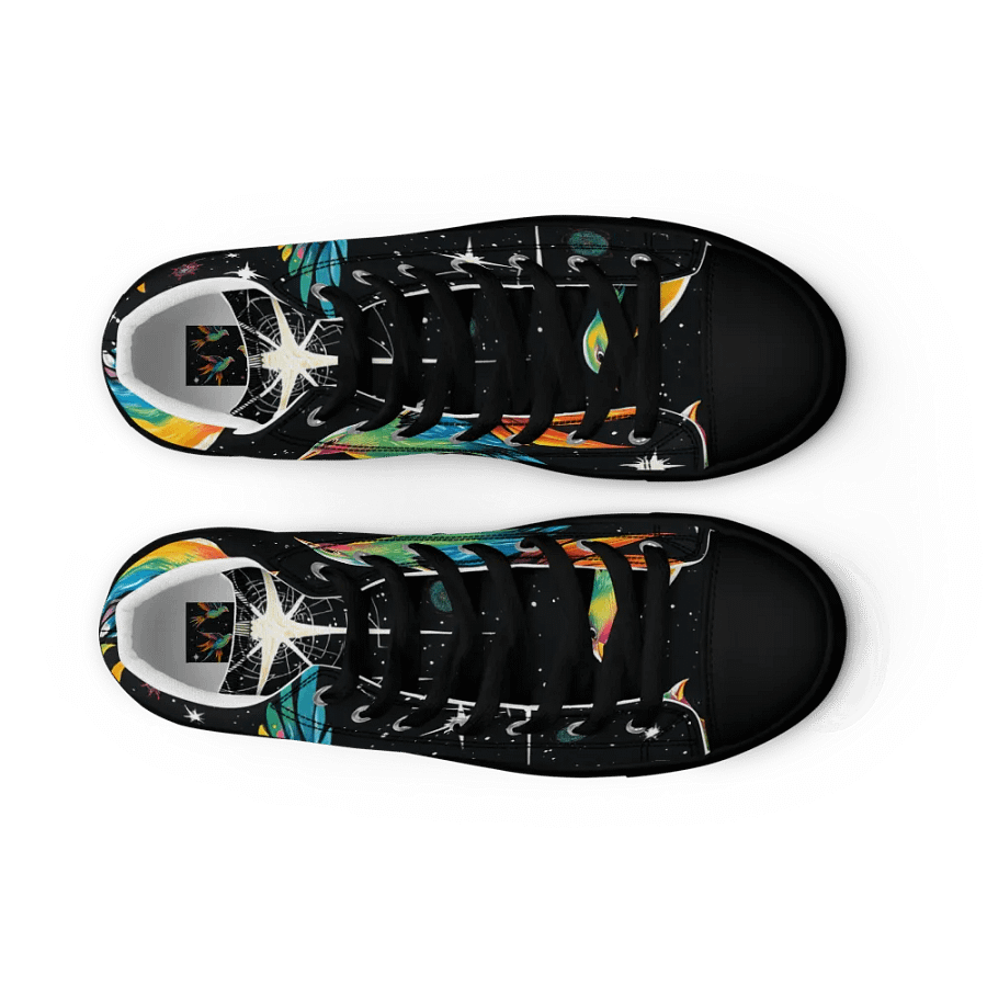 Celestial Flight Men's High Top Canvas Shoes product image (9)