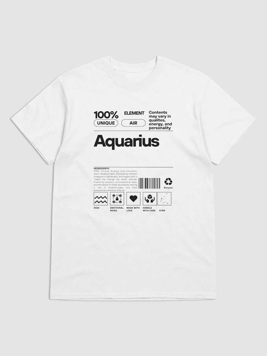 Rebel mind. Cosmic soul. Future in motion. Aquarius T-shirt product image (1)