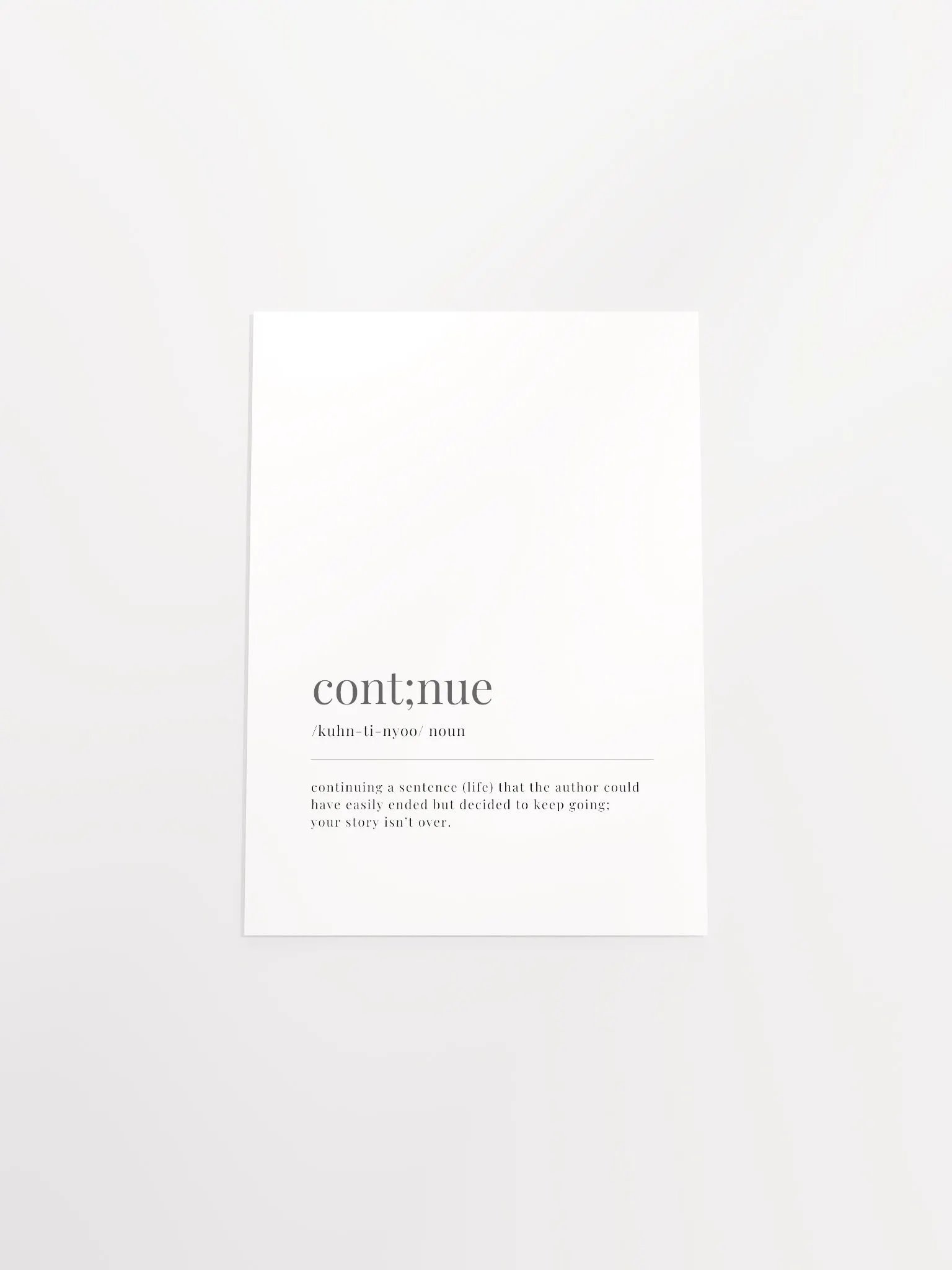 Cont;nue Definition Poster Print product image (30)