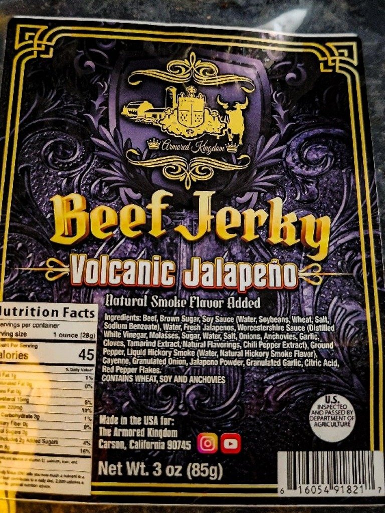 The Armored Kingdom Volcanic Jalapeño Jerky product image (3)