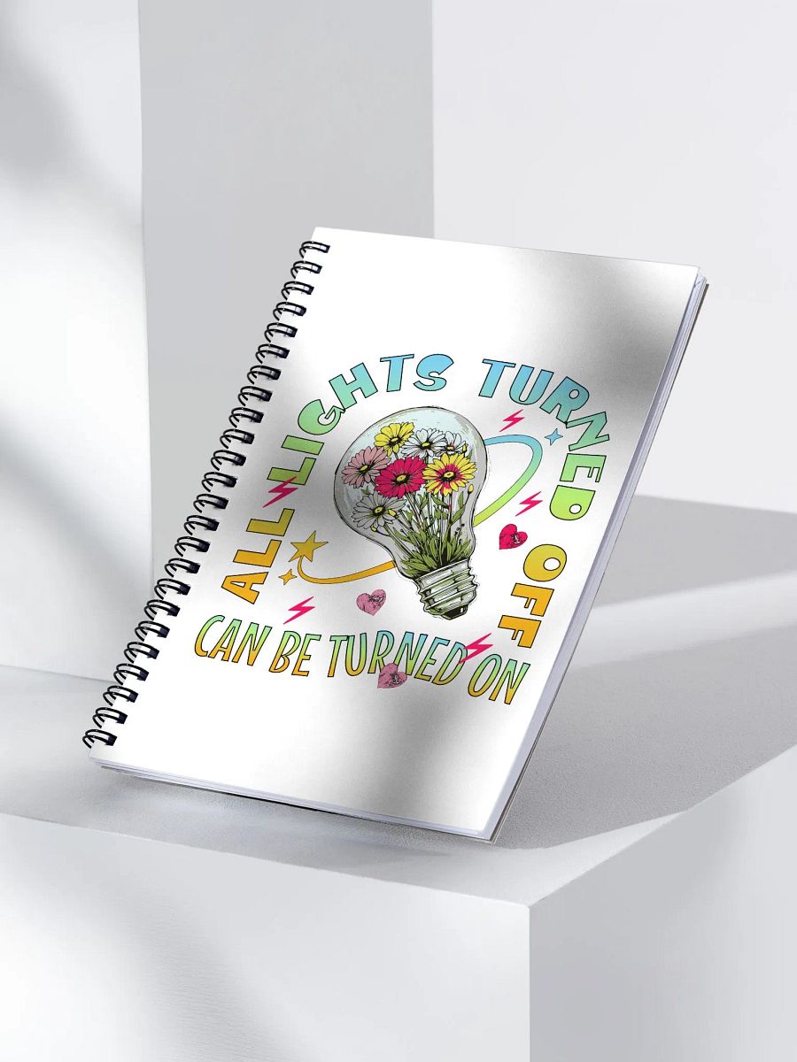 All Lights Turned Off Illuminate Your Ideas Notebook product image (2)