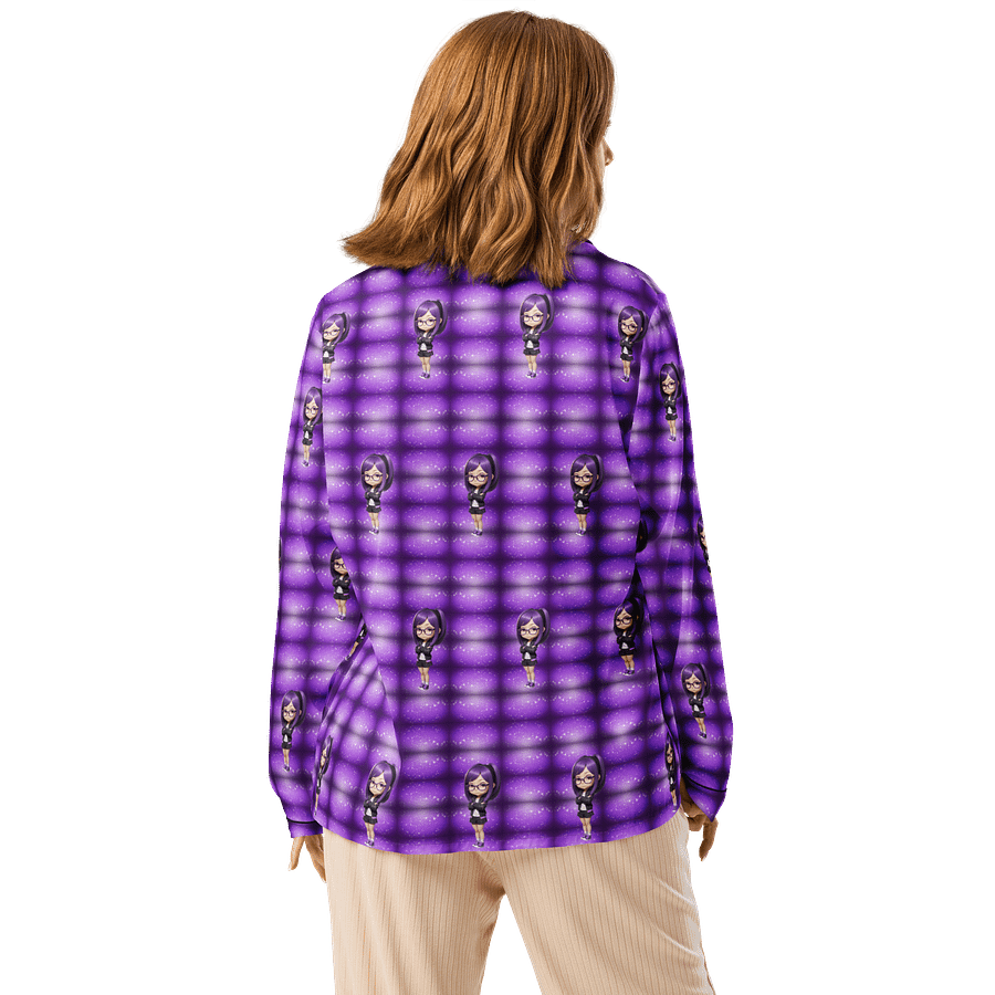 (Purple CHIBI) K Women's Long Sleeve Pajama Top product image (2)