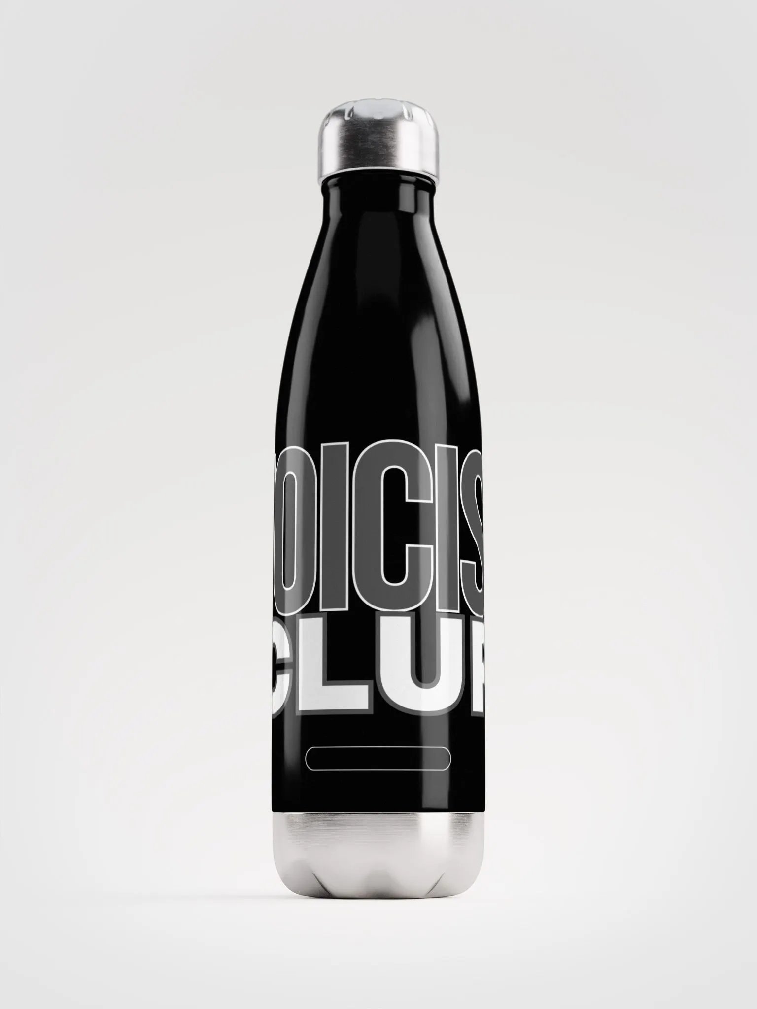 Chrome-Effect Stoicism Club Water Bottle product image (1)