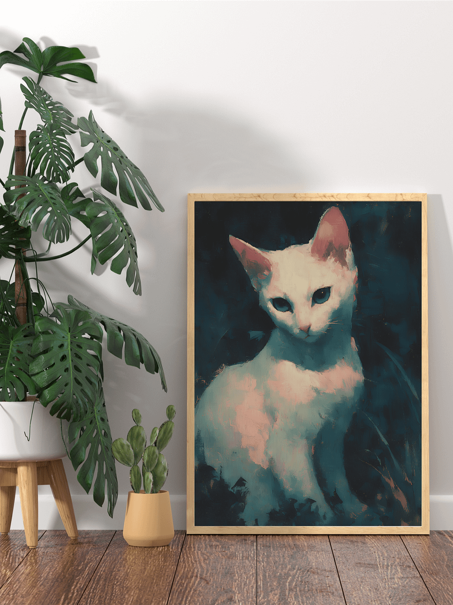 Moonlit Whiskers - Ethereal Night Art product image (3)