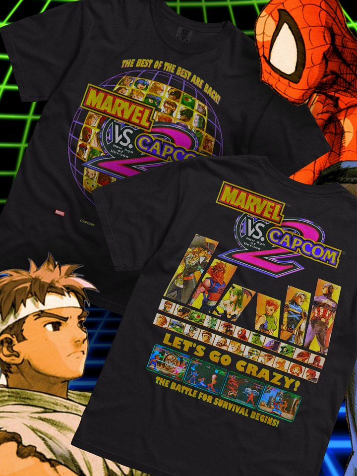Marvel VS Capcom 2 Shirt (Front & Back Design) product image (1)