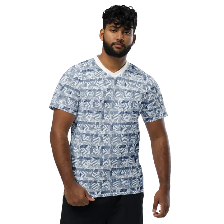 Blue Rainforest | Recycled Unisex Sports Jersey product image (1)