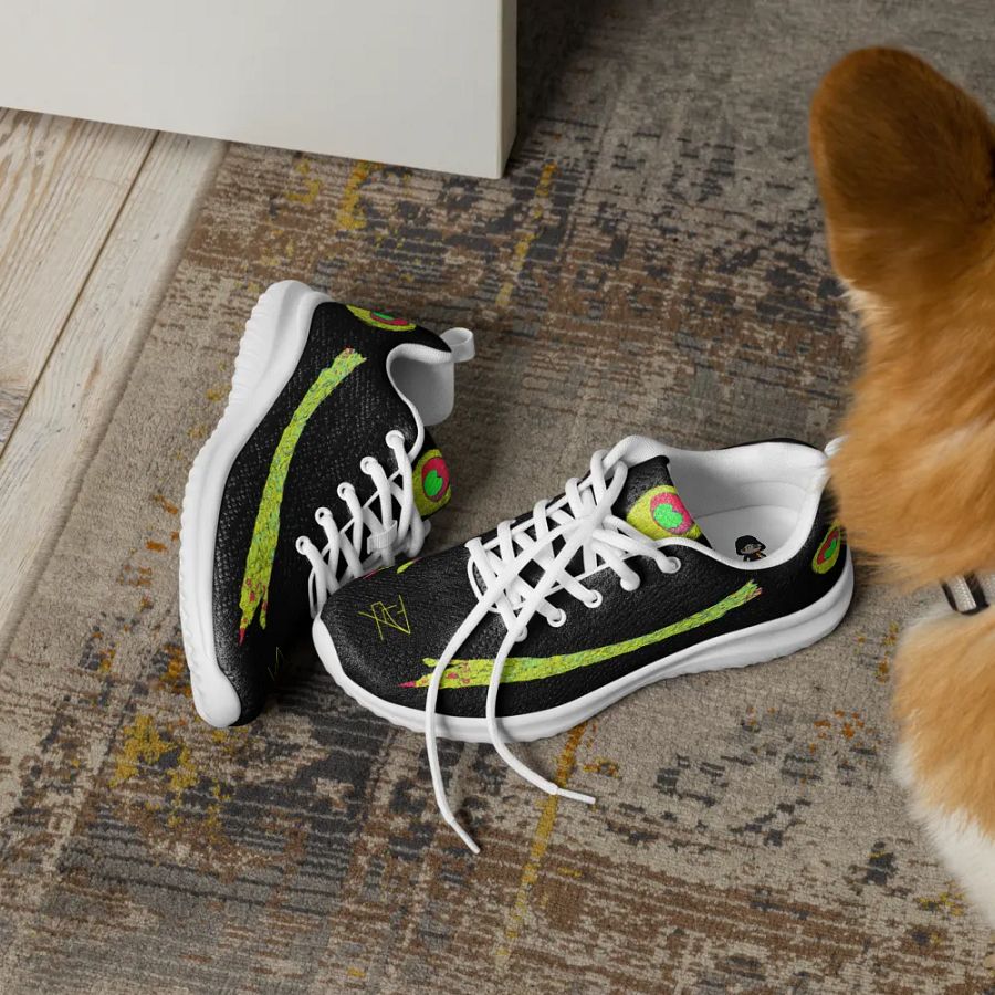 Black with Yellow Peacock Shoe product image (6)