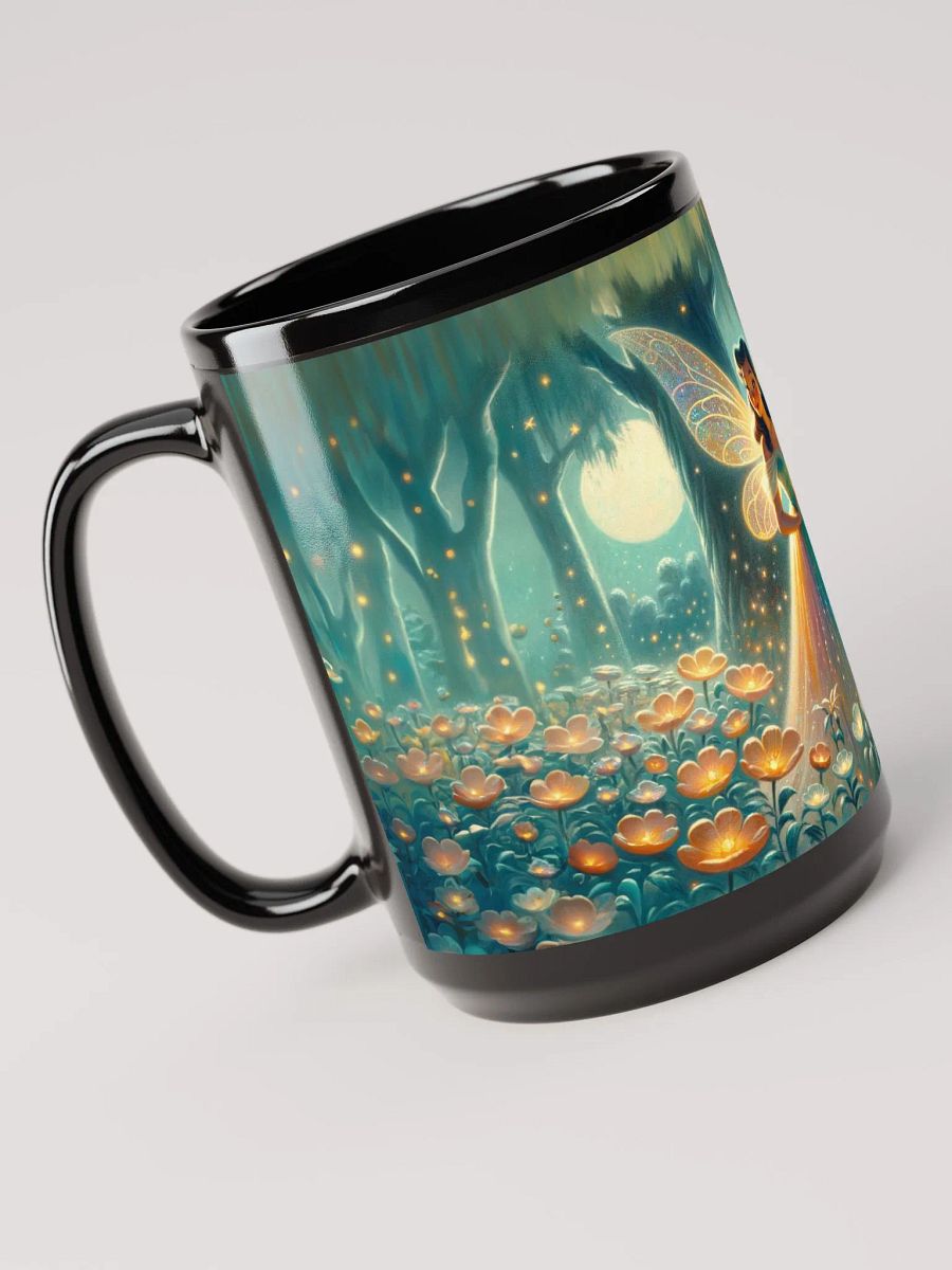 Teal Fairy - Black Glossy Mug 15 oz product image (4)