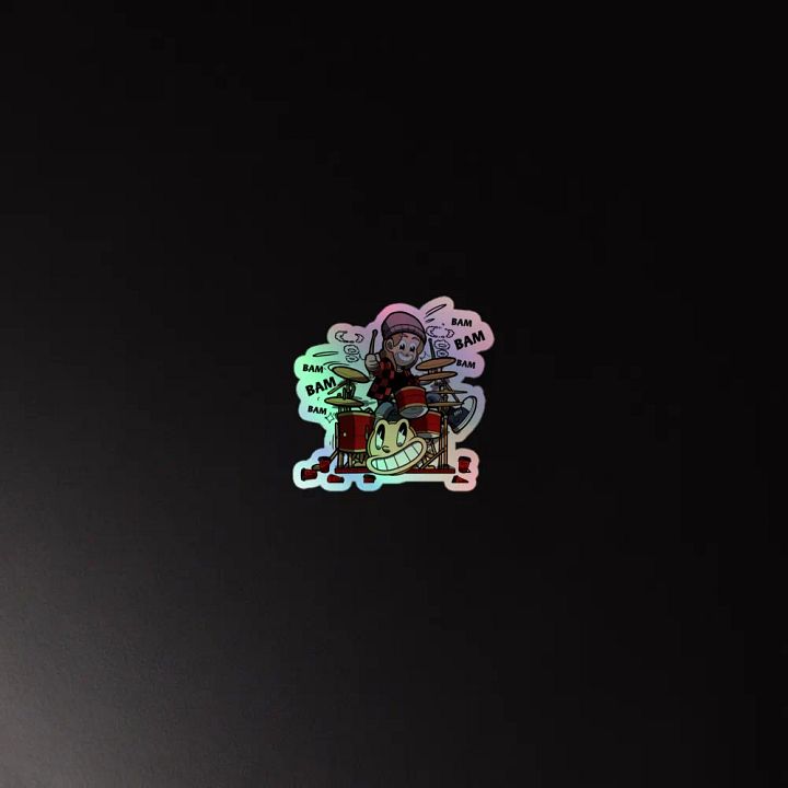DKdrums Holographic Sticker product image (2)