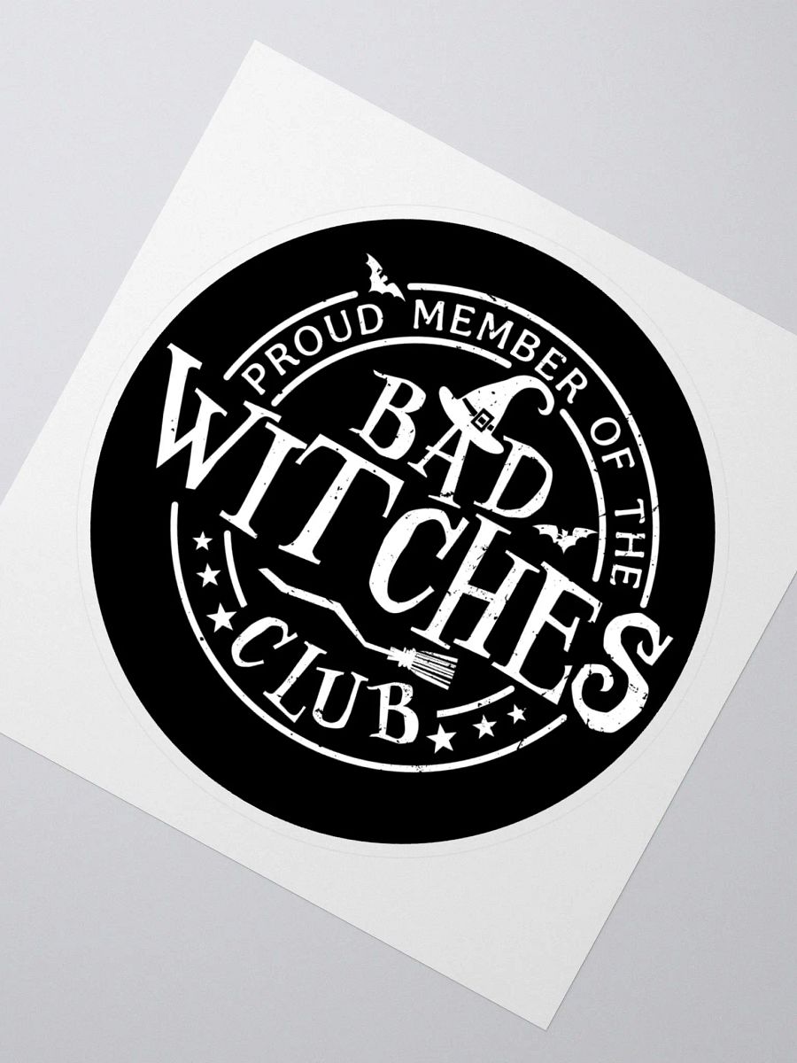 Bad Witches Club Sticker (Black) product image (2)