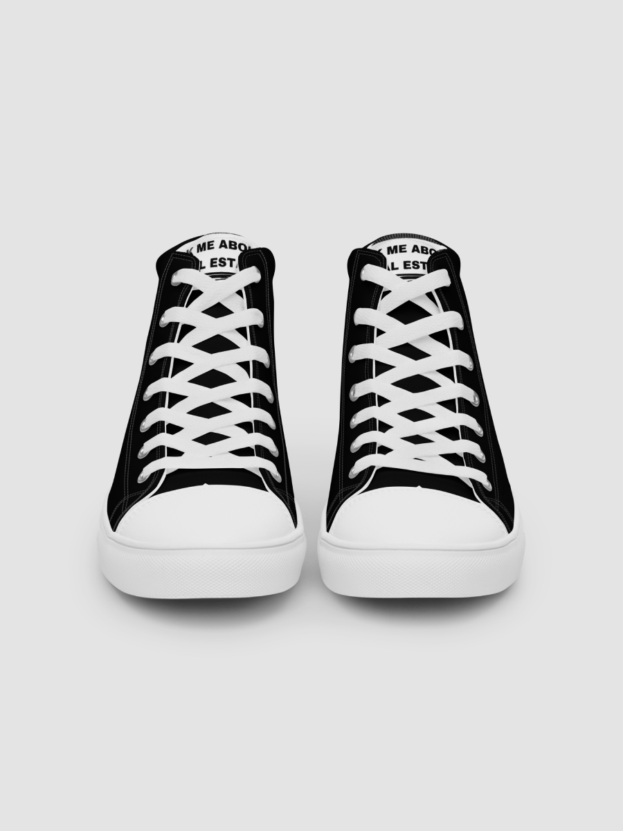 Ask Me About Real Estate - Women's High Top Canvas Shoes product image (1)