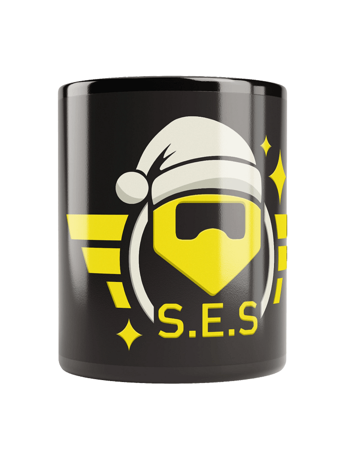 S.E.S Christmas 2025 - Black Mug Yellow product image (1)