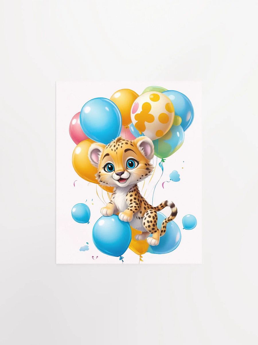 Cheetah Cub - Poster - Nursery-Kids Room - Small-Standard Sizes - 8x10-11x14-12x16-16x20 Inches product image (2)