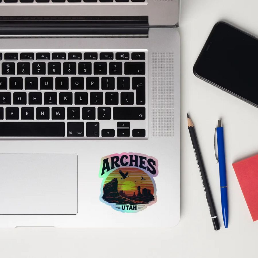 Arches Utah Holographic Sticker Sheet product image (12)