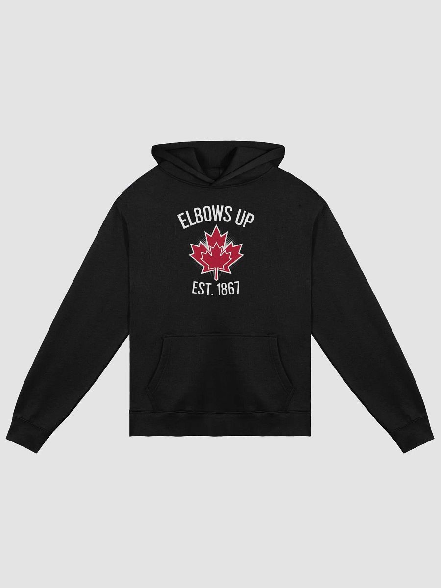 Elbows Up Canada Est. 1867 premium oversized hoodie – Proud Canadian product image (1)