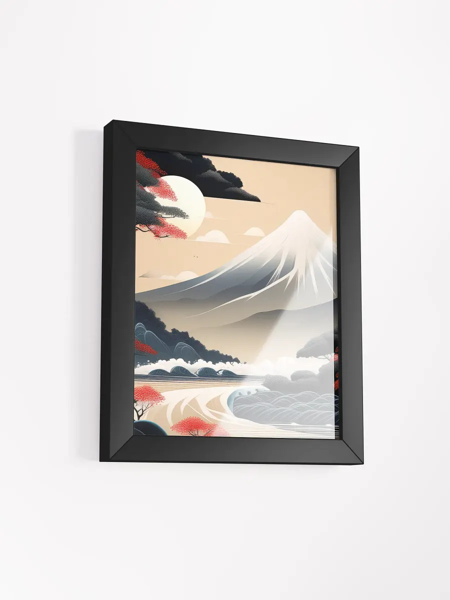 Japandi Art Mountain Landscape - Wall Art - Framed product image (13)
