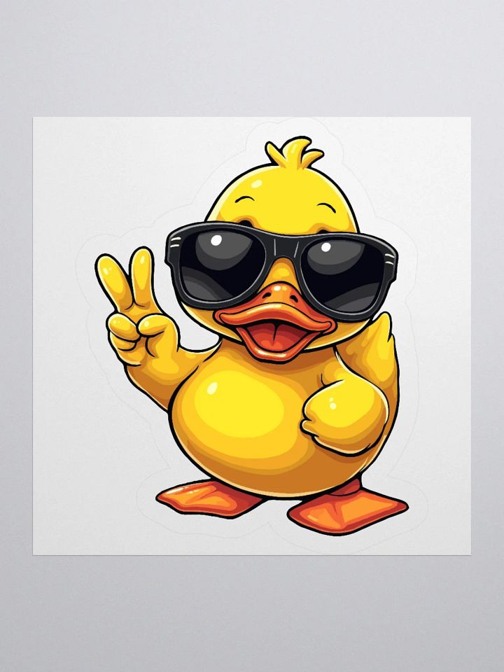 Cool Rubber Duckie Sticker product image (2)