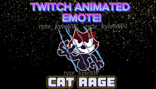 Twitch Animated Emote CAT RAGE product image (2)