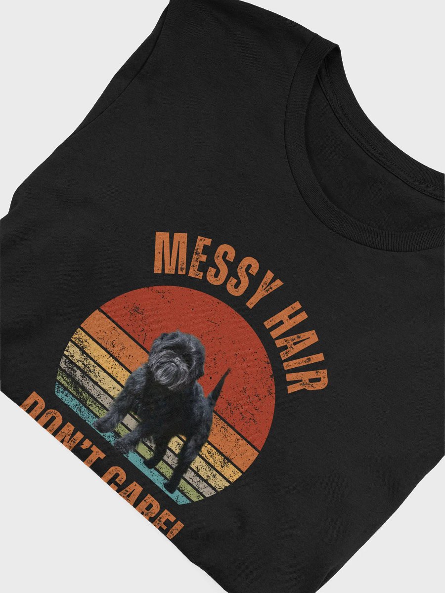 Messy Hair Don't Care! Retro Affenpinscher T-Shirt product image (3)