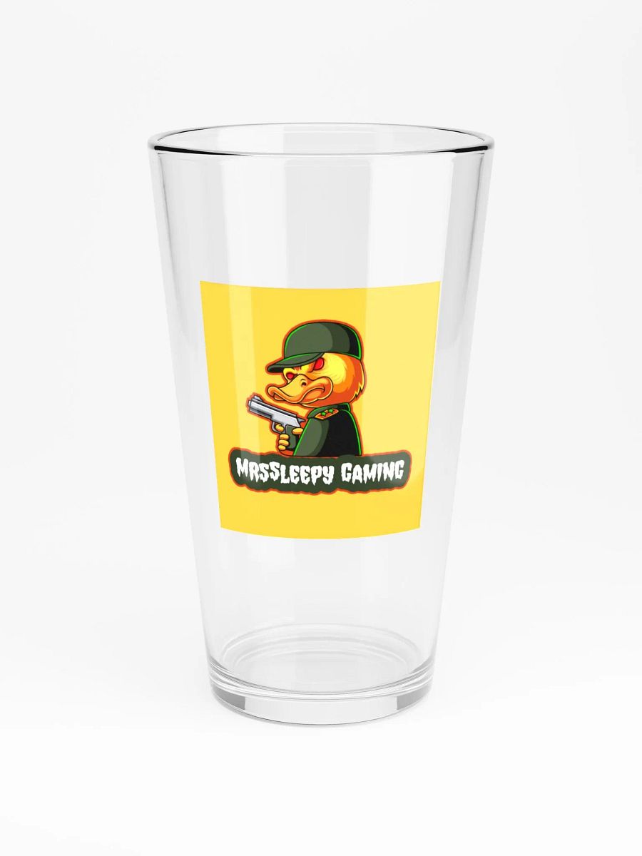 MrSleepy Gaming Angry Duck Logo Shaker Pint Glass product image (3)