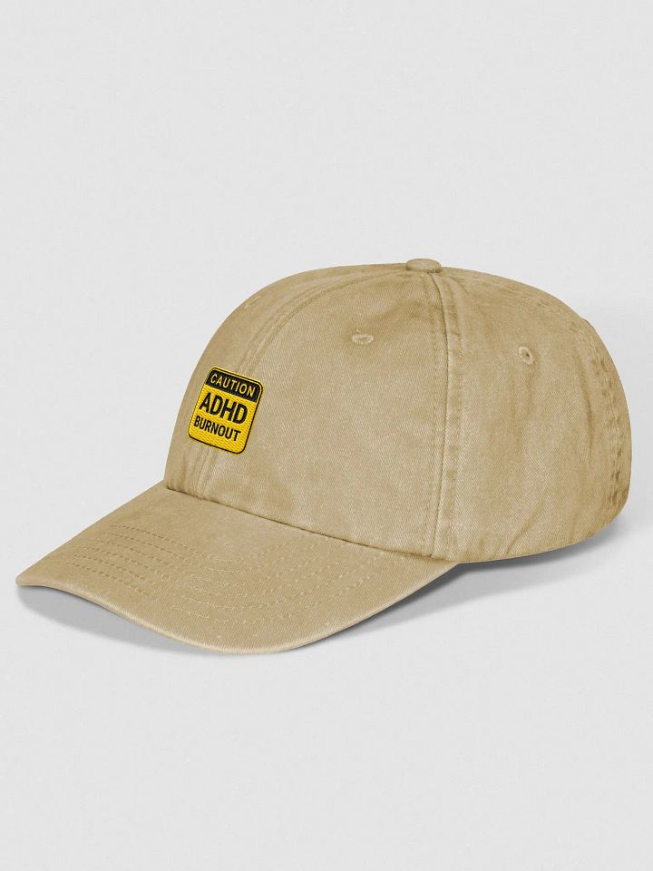 CAUTION: ADHD BURNOUT vintage dad hat product image (2)