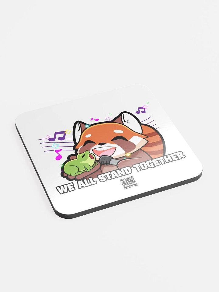 Stand Together Glossed Cork Coaster product image (2)