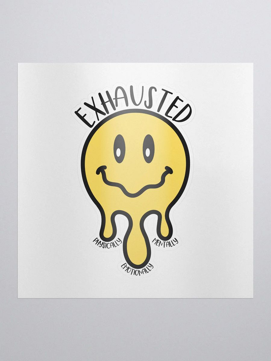 Exhausted Color Kiss Cut Sticker product image (1)