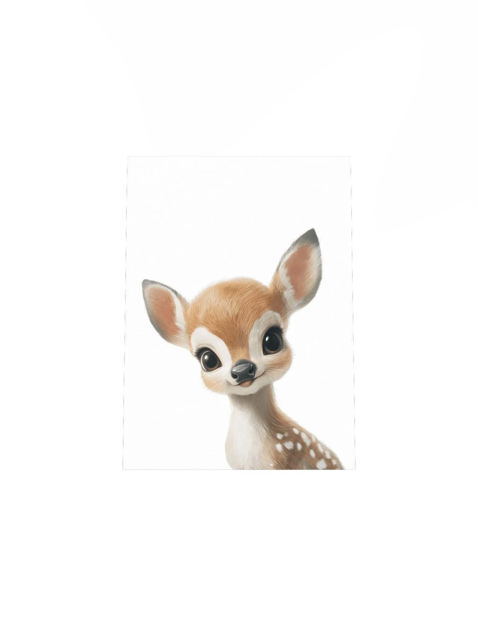 Woodland Curious Deer Nursery Print product image (5)