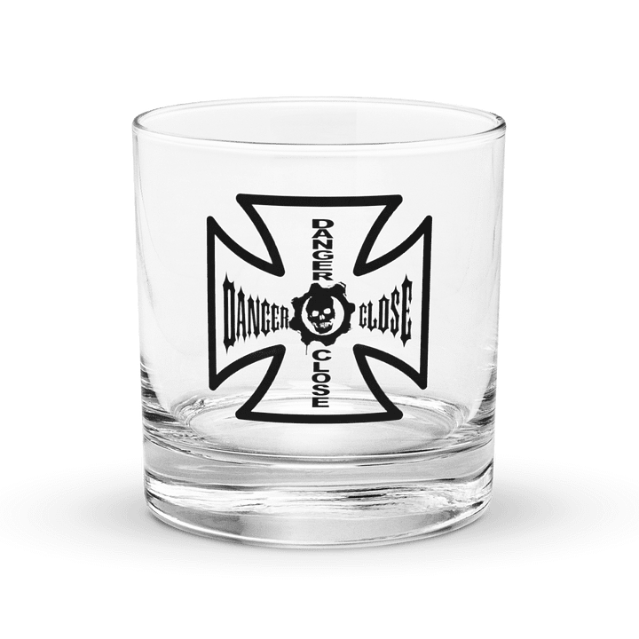 Danger Close Iron Cross Rocks Glass product image (1)