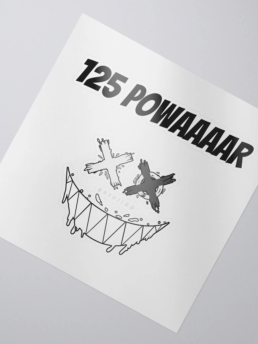 125 Powaaaar Sticker product image (2)