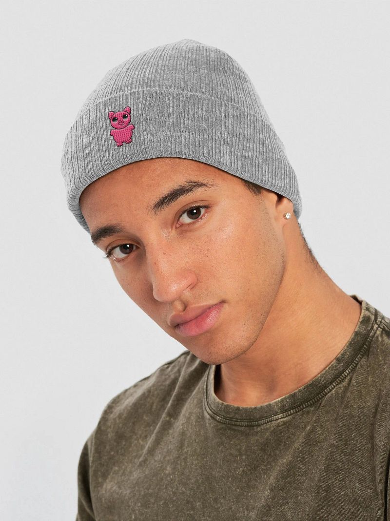 Squiggly Heart Knit Beanie