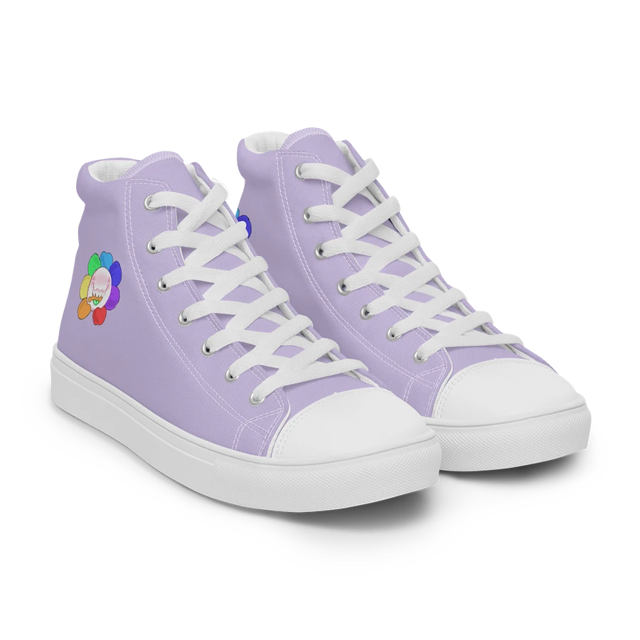 Pastel Purple and White Flower Sneakers product image (39)