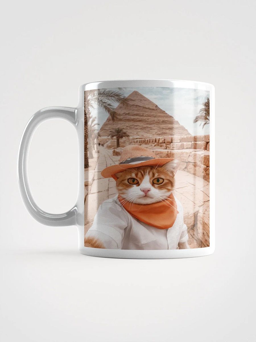 Pharaoh Cat Selfie #Humorous Mug - White product image (6)