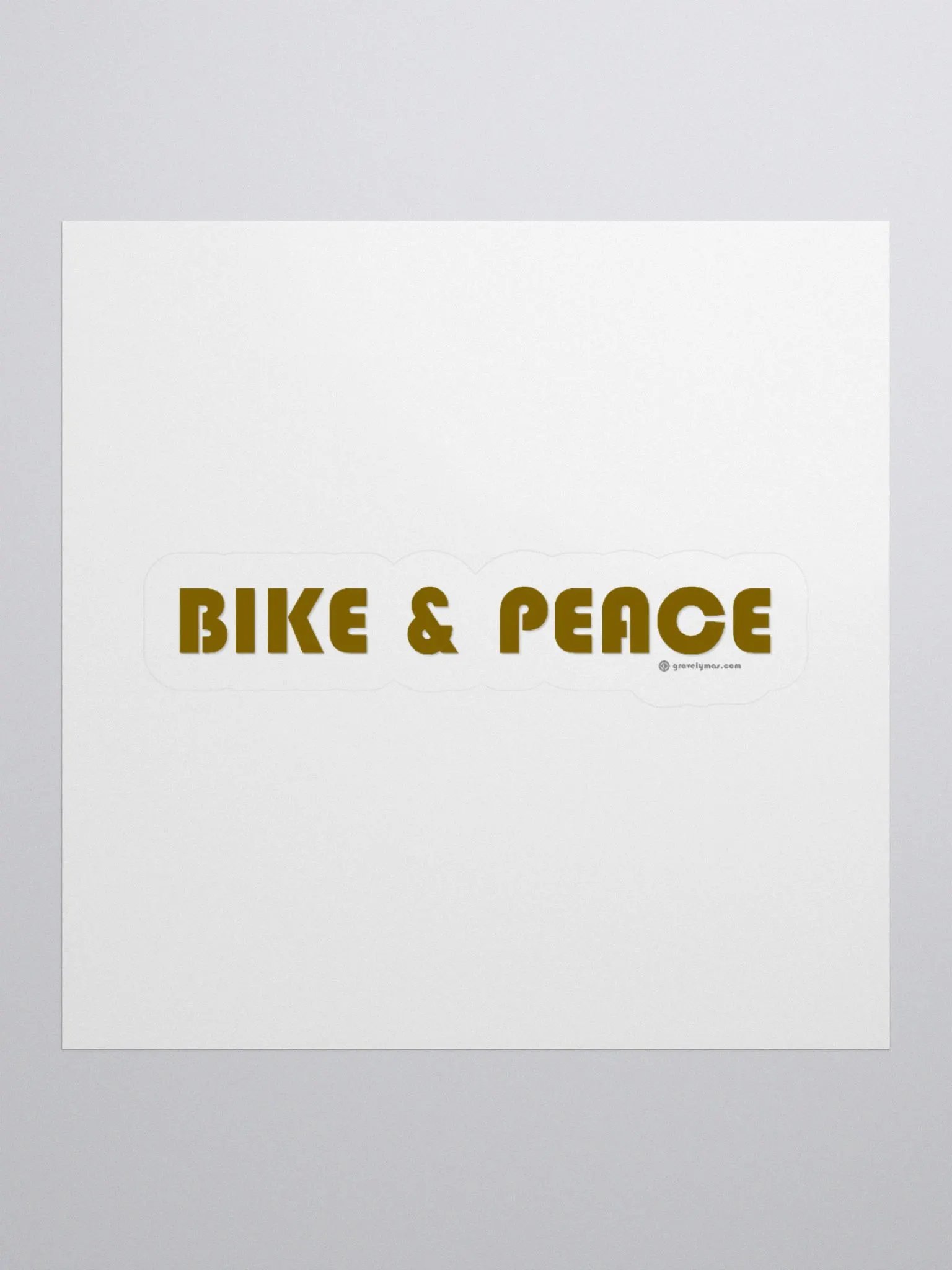 Bike and Peace sticker product image (1)