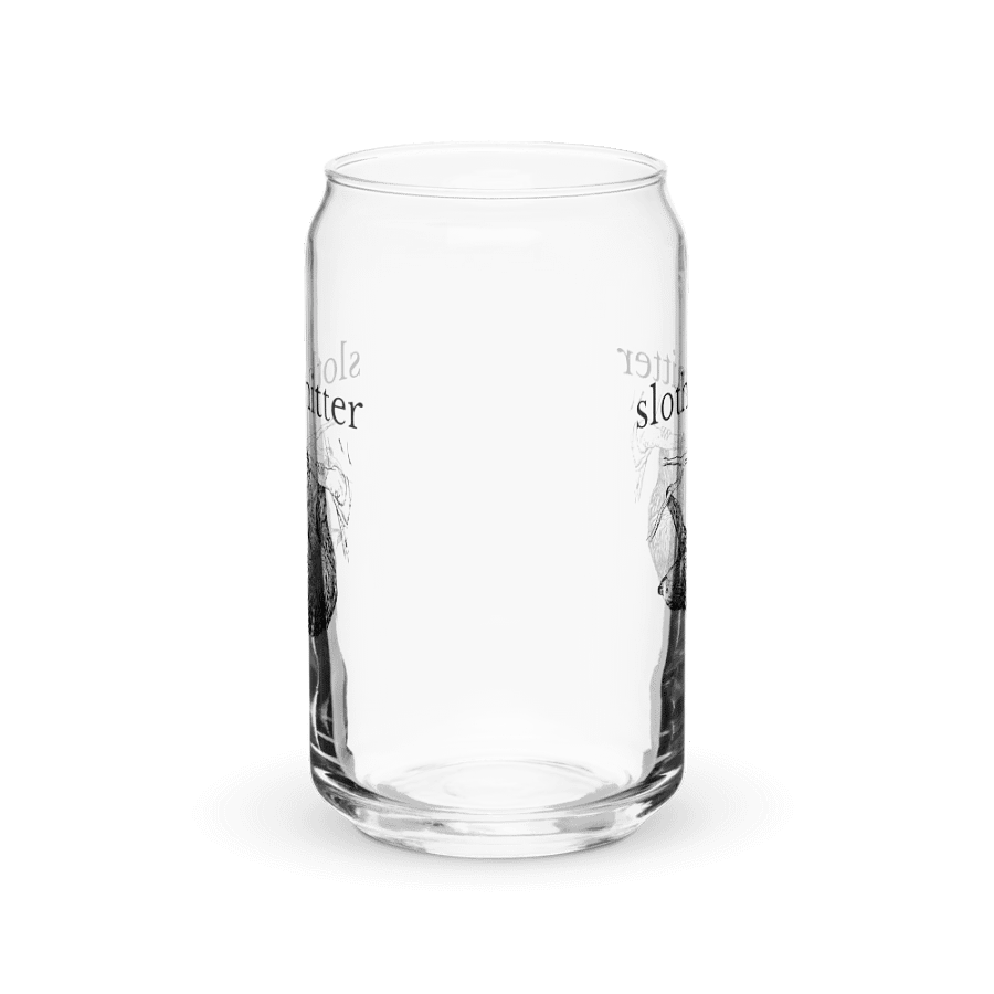Sloth Knitter Can-Shaped Glass product image (3)