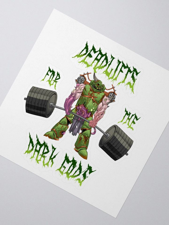 Deadlifts For The Dark Gods - Plague Marine Sticker product image (6)