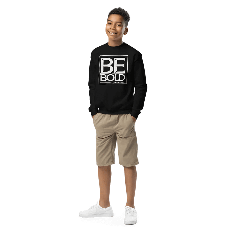 BE BOLD Youth Crew Neck Sweatshirt product image (1)
