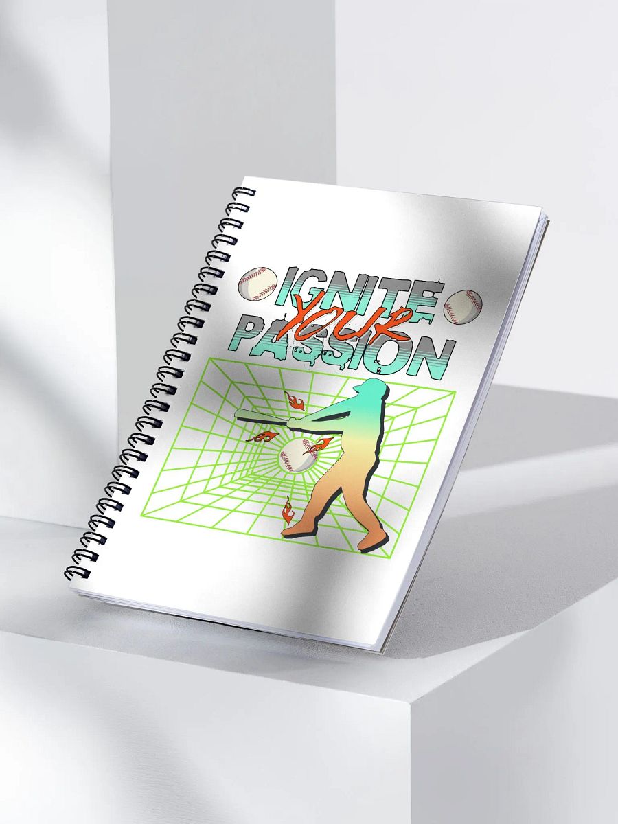 Ignite Your Passion Baseball Spiral Notebook product image (3)